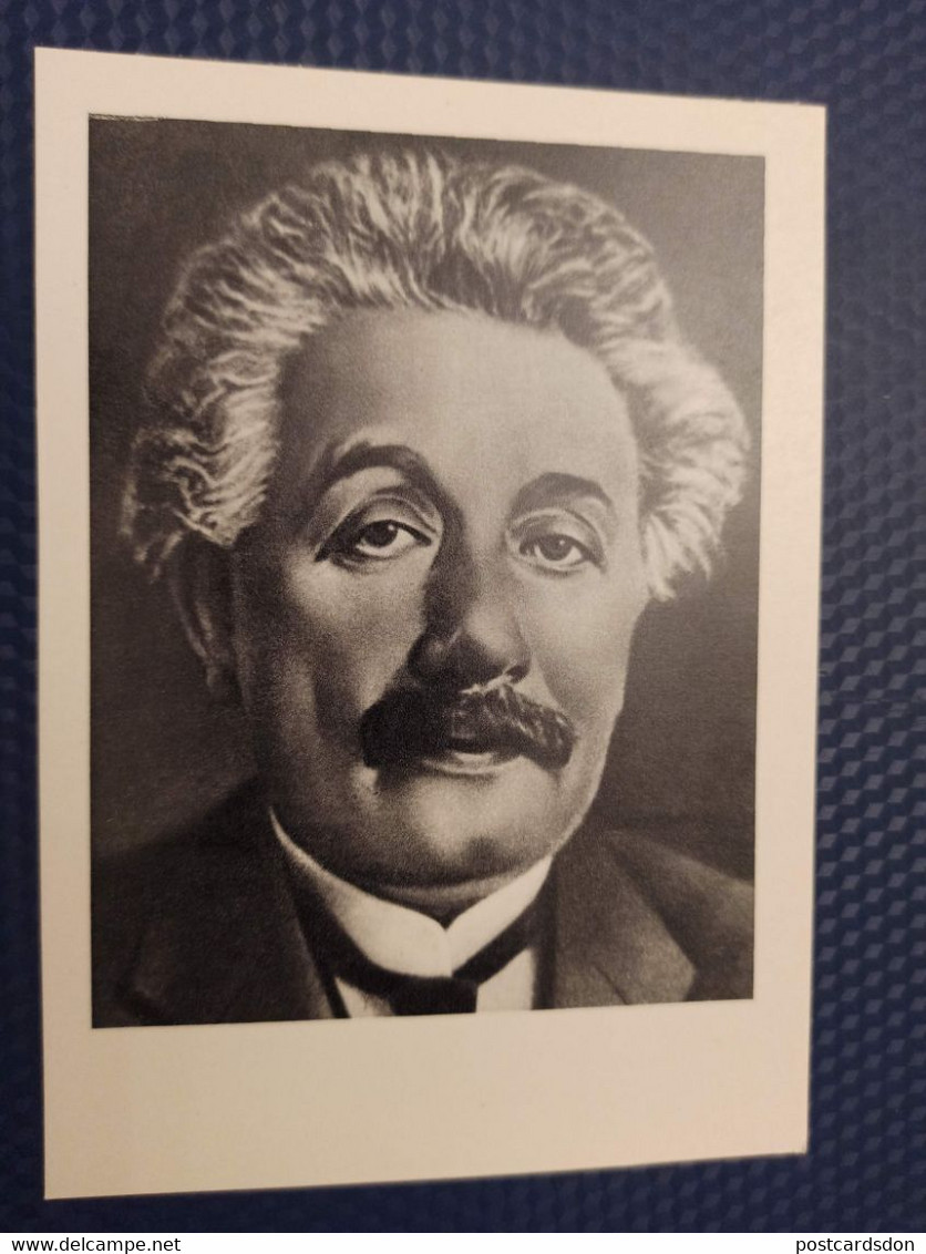 Scientist ALBERT EINSTEIN - Old USSR Postcard 1972 - Nobel Prize - Jew - Judaica - Nobelpreisträger