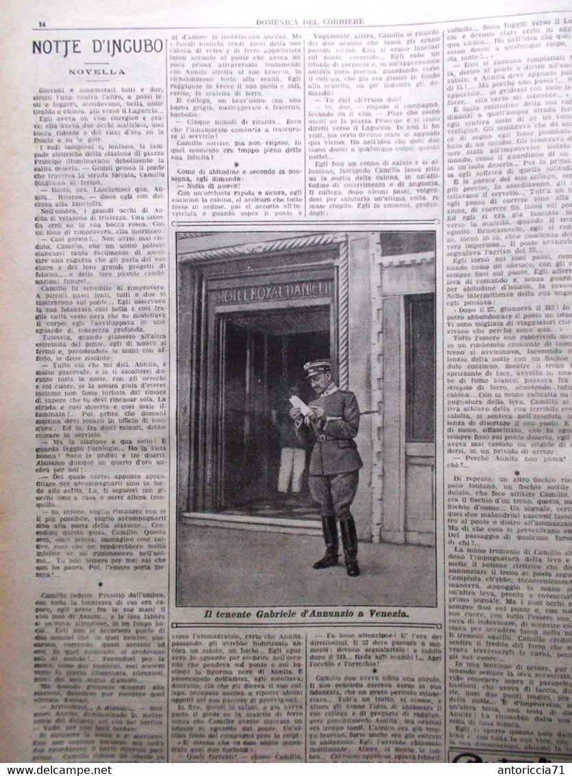 La Domenica Del Corriere 19 Settembre 1915 WW1 Joffre Calandra Trentino Redento - War 1914-18