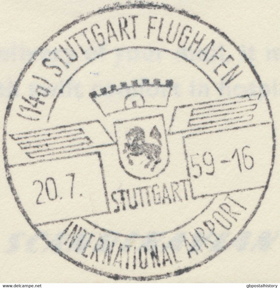 SWEDEN 1959, First Flight SAS First Caravelle Jet Flight "STOCKHOLM - STUTTGART" - Lettres & Documents