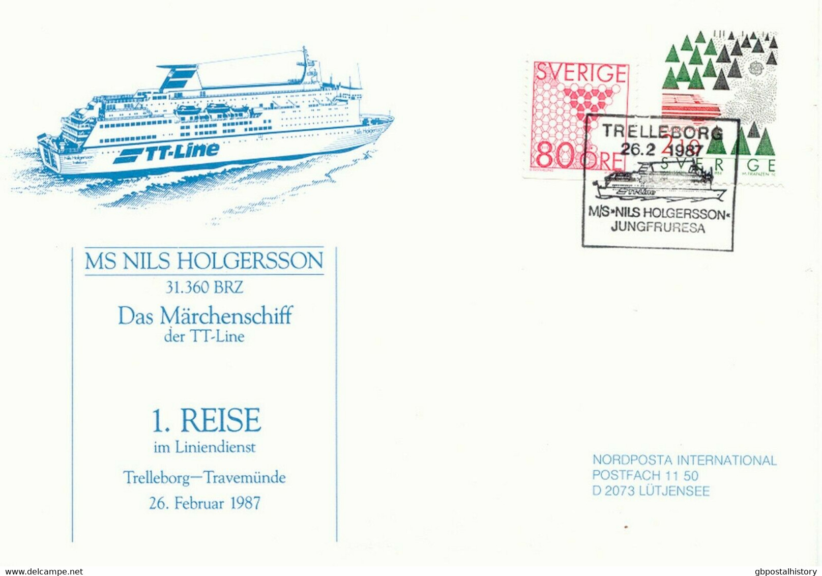 SWEDEN 1985/8 8 Versch. Schiffspostbelege Kab.-Erh. / 8 Different MARITIM COVERS - Verzamelingen