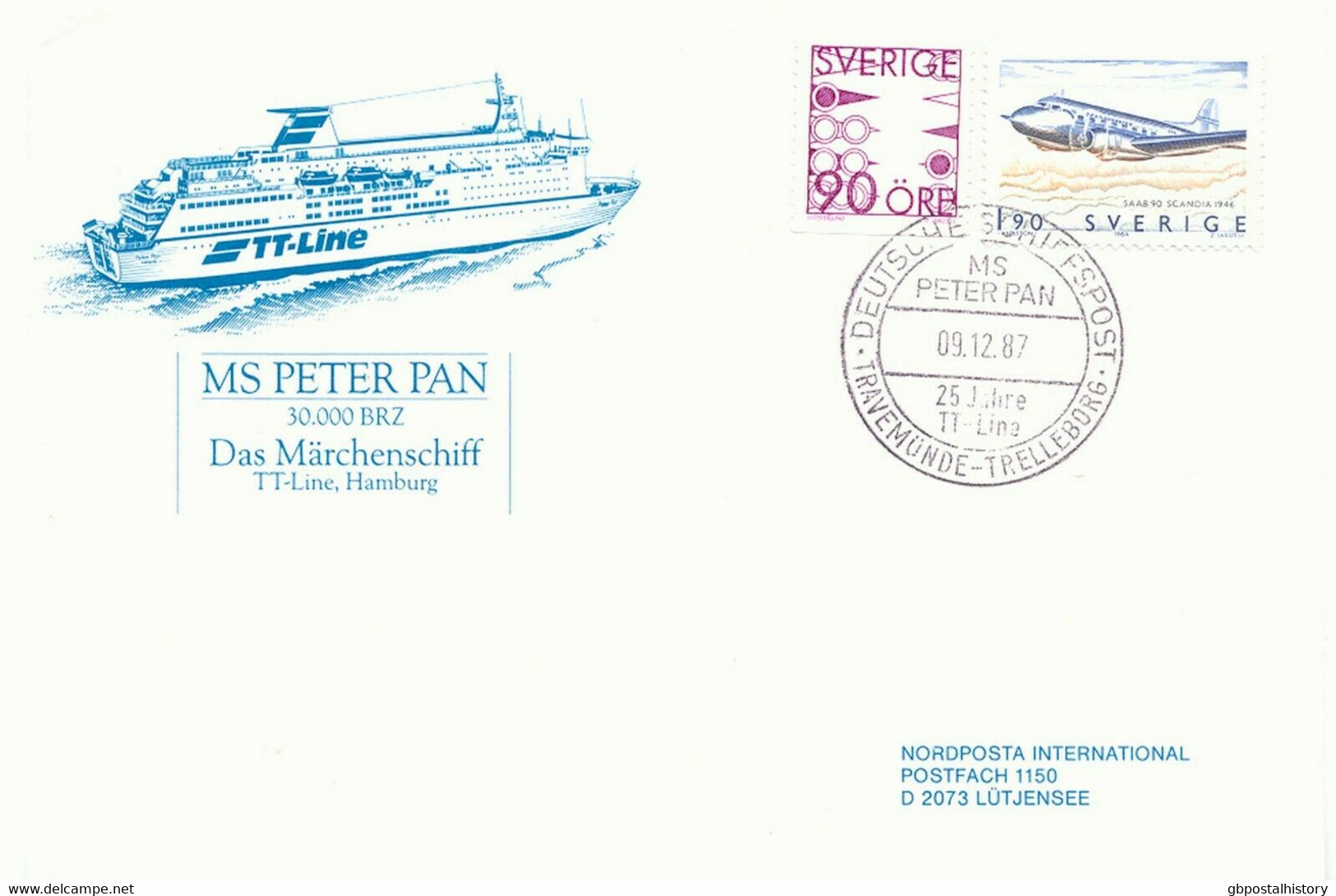 SWEDEN 1985/8 8 Versch. Schiffspostbelege Kab.-Erh. / 8 Different MARITIM COVERS - Verzamelingen