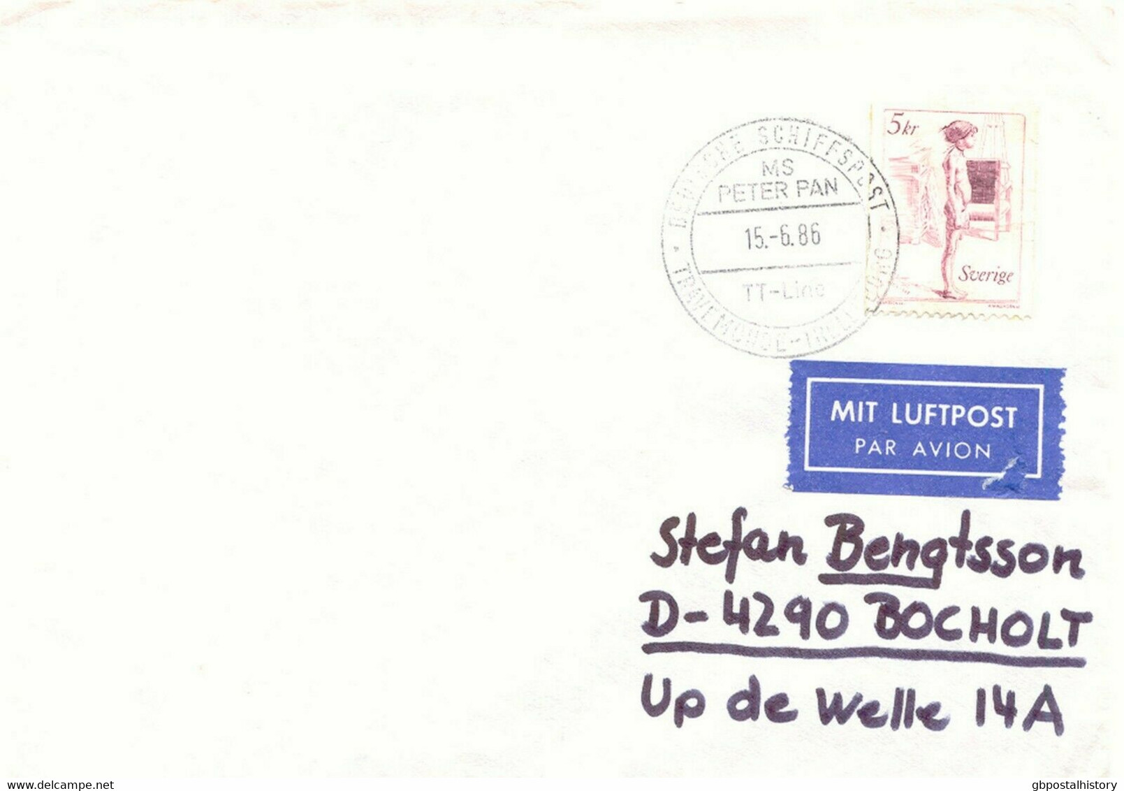 SWEDEN 1985/8 8 versch. Schiffspostbelege Kab.-Erh. / 8 different MARITIM COVERS