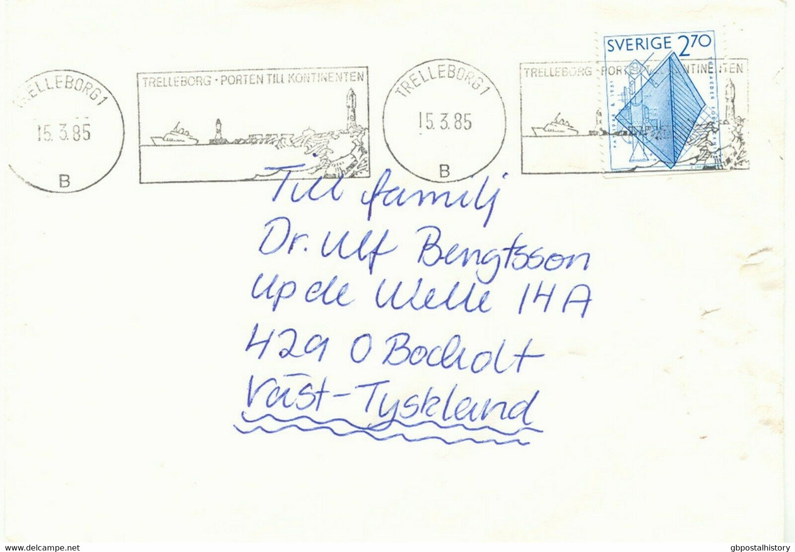 SWEDEN 1985/8 8 versch. Schiffspostbelege Kab.-Erh. / 8 different MARITIM COVERS