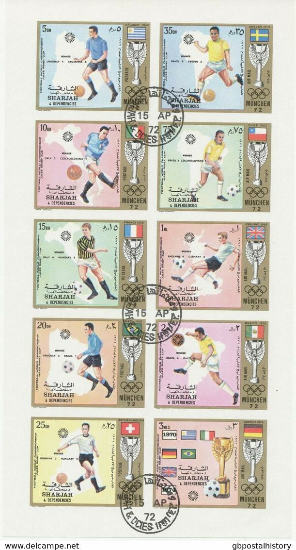 SHARJAH 1972 Olympische Spiele München - Fußball - Jules-Rimet-Pokal O ABARTEN - Schardscha