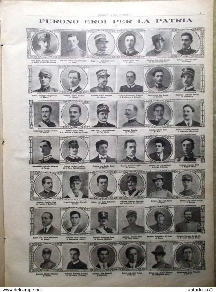 La Domenica Del Corriere 14 Novembre 1915 WW1 Rancio Solferino Caduti Ciclisti - Guerra 1914-18