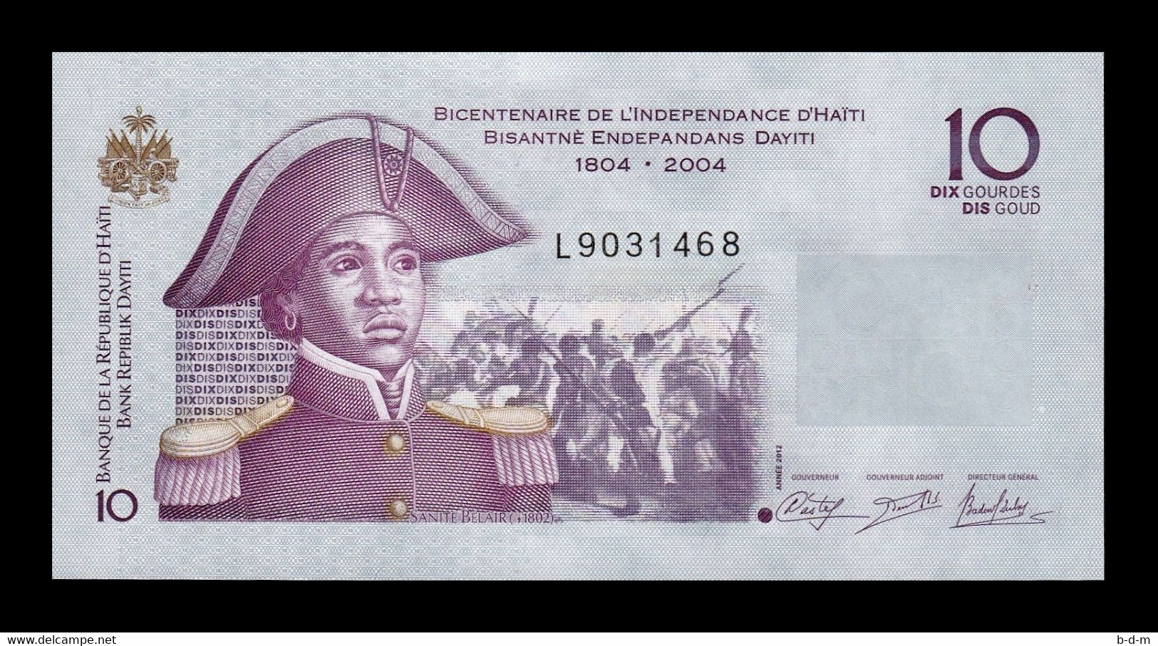 Haiti 10 Gourdes Commemorative 2012 Pick 272e SC UNC - Haiti