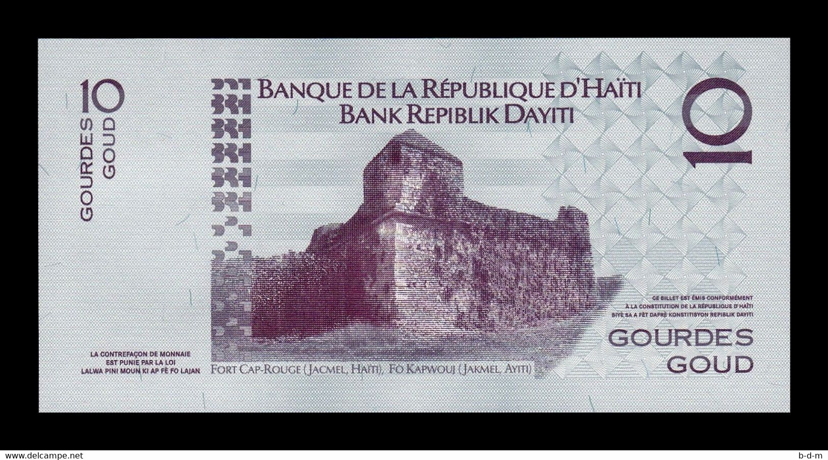 Haiti 10 Gourdes Commemorative 2012 Pick 272e SC UNC - Haiti