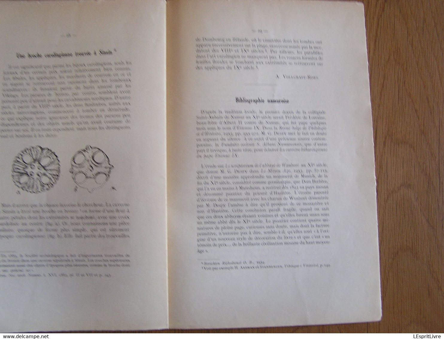 NAMVRCVM Namurcum N° 2 1954 Régionalisme Namur Jassogne Mianoye Crupet Archéologie Sinsin Histoire - Belgique