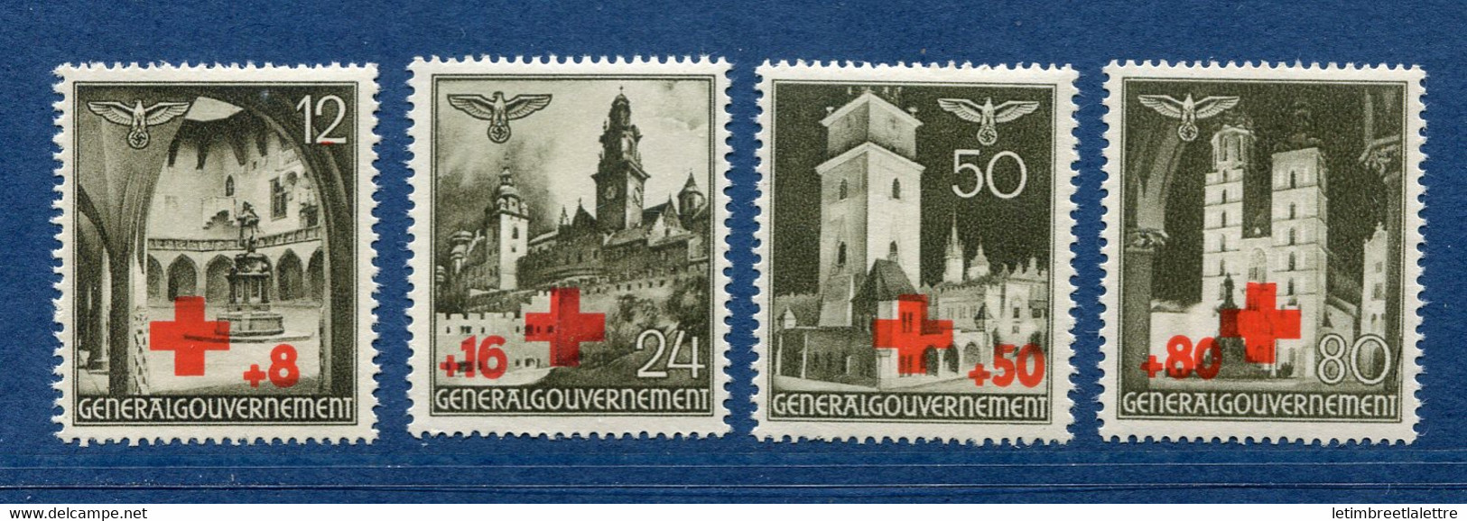 ⭐ Pologne - Gouvernement Général - YT N° 68 à 71 ** - Neuf Sans Charnière - 1940 ⭐ - Governo Generale