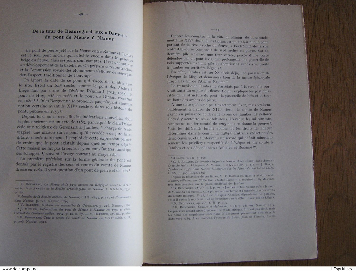 NAMVRCVM Namurcum N° 3 1957 Régionalisme Namur Procès Philibert De Martigny Mariembourg Tour De Beauregard Meuse Jambes - Belgique