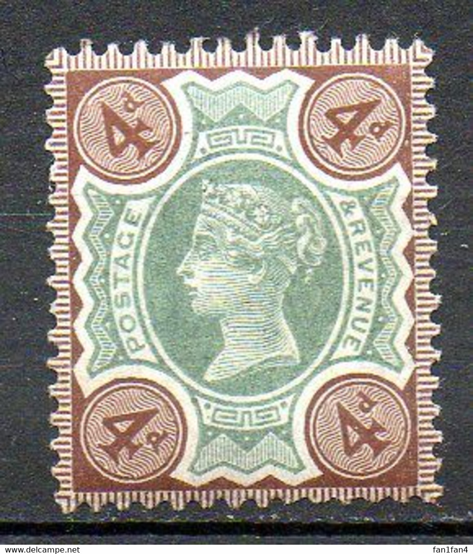 GRANDE BRETAGNE - 1887-1900 - N° 97 - 4 D. Brun Et Vert - (Cinquantenaire Du Règne De Victoria) - Unused Stamps