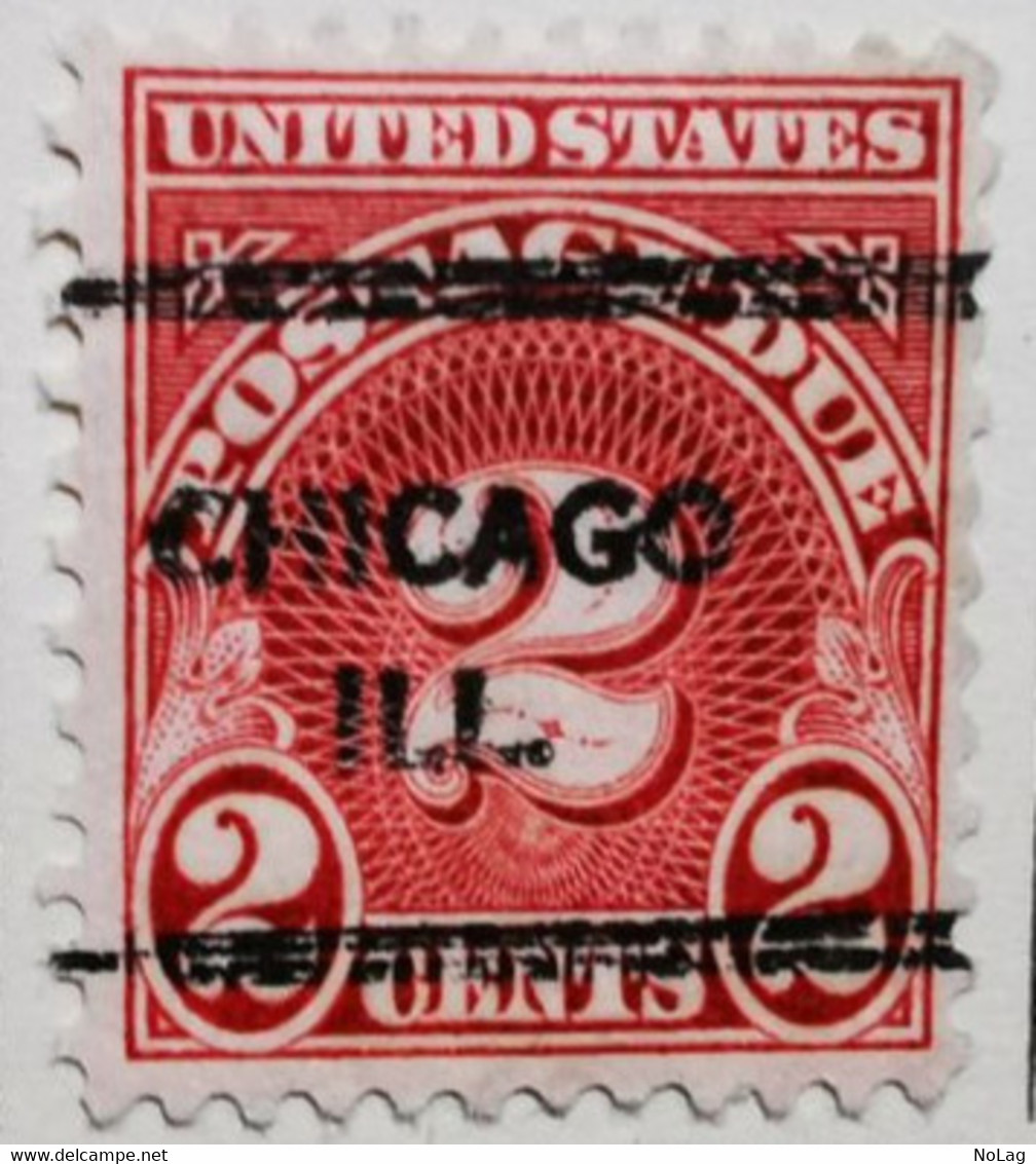 Etats-Unis_1879-91_ Y&T Timbres-taxes N°37-38-46  - Oblitérés - Taxe Sur Le Port