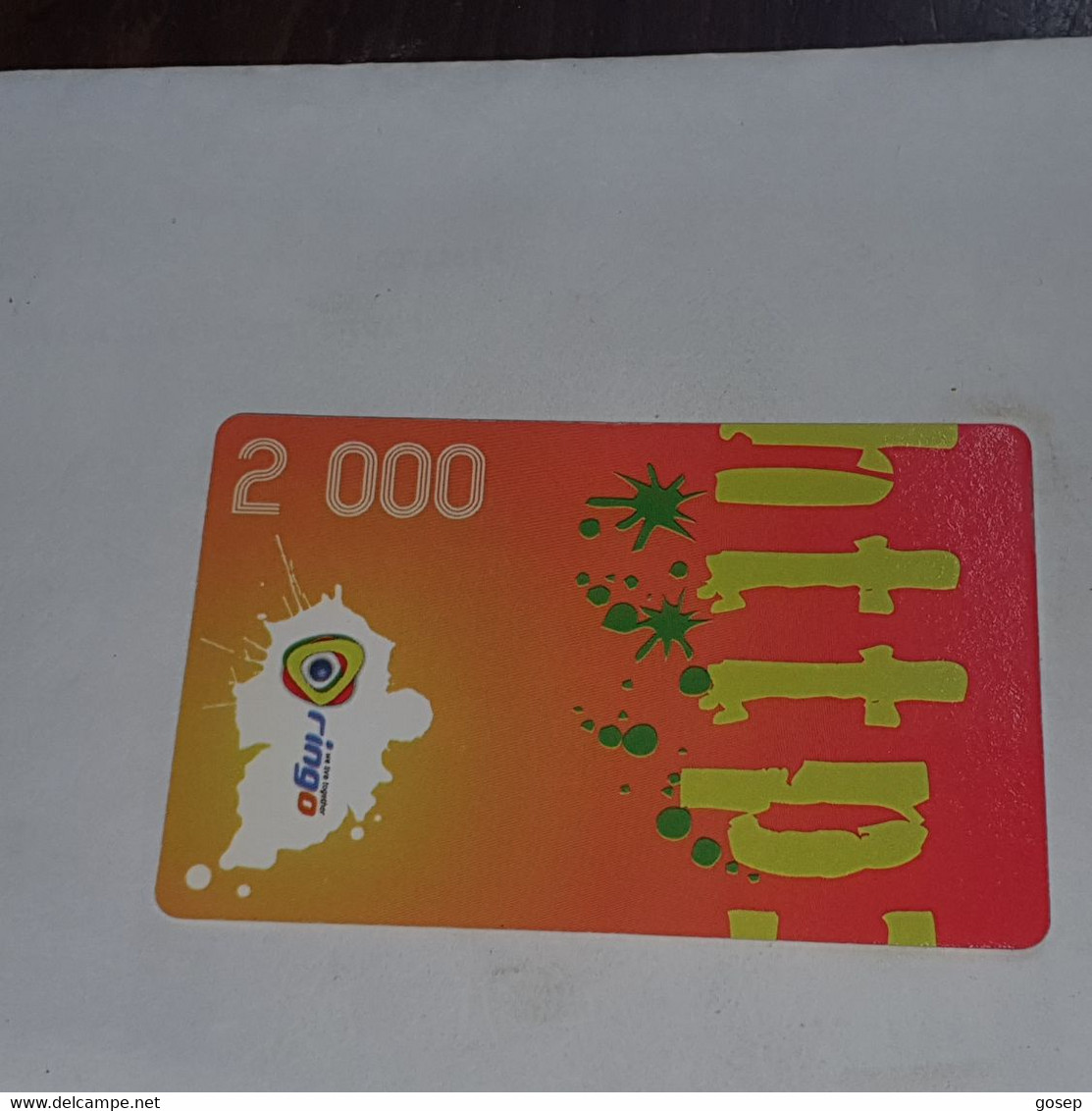 Cameroon-(CAM)-RINGO-(22)-(2000)-(cod Inclosed)-(31/03/2011)-mint Card+1card Prepiad - Cameroon