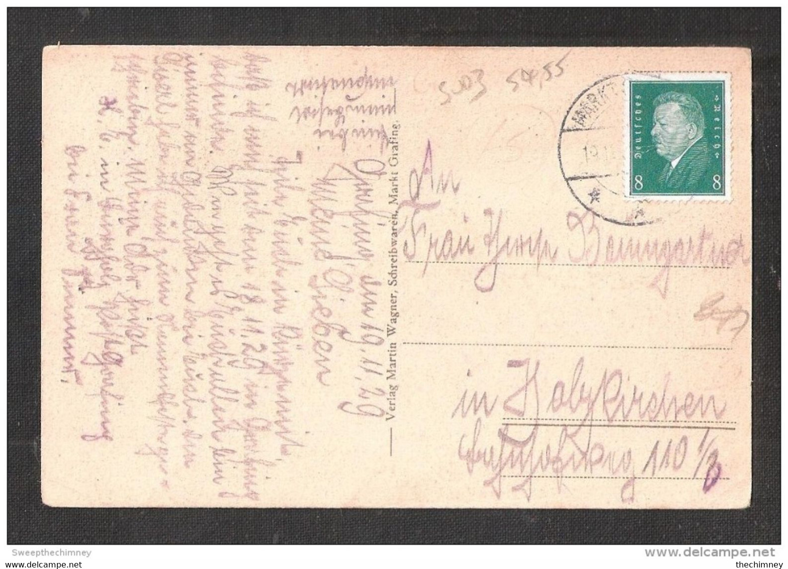 AK Markt Grafing Marktplatz POSTMARK STAMP POSTAL HISTORY Gelaufen Used RELISTED - Grafing