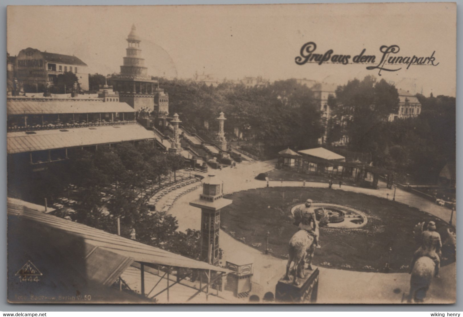 Berlin Grunewald - S/w Gruß Aus Dem Lunapark 1   Am Halensee - Grunewald