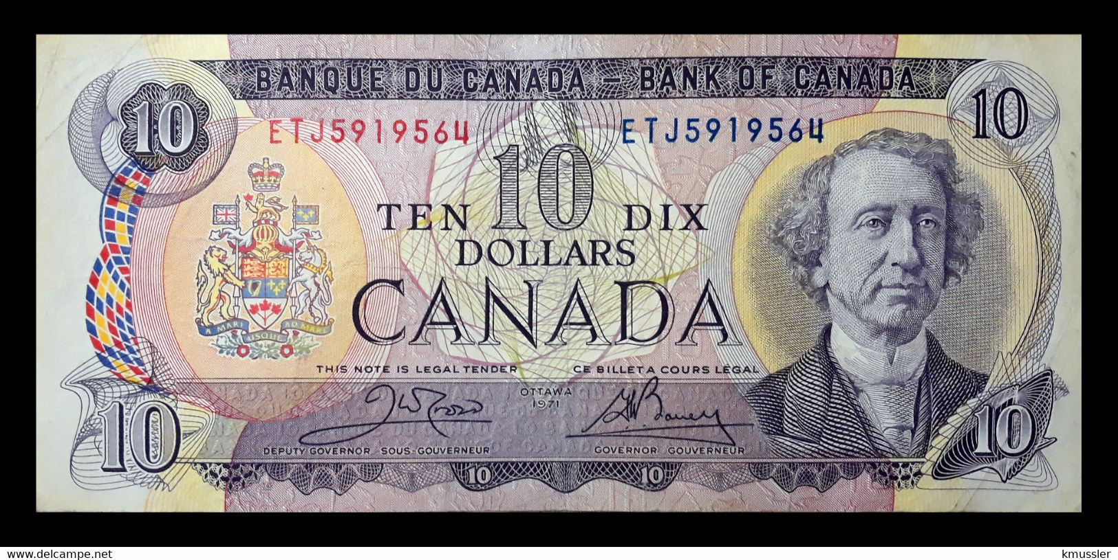 # # # Banknote Kanada (Canada) 10 Dollars 1971 # # # - Canada