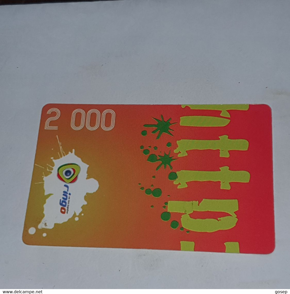 Cameroon-(CAM)-RINGO-(29)-(2.000)-(DUMMY)-(11/2009)+1card Prepiad - Camerún