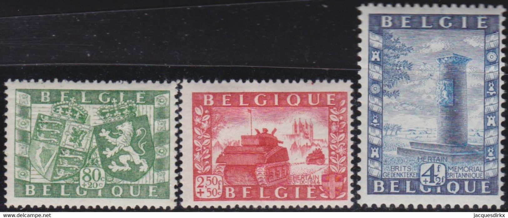 Belgie  .   OBP   .    823/825     .      *     .    Ongebruikt Met Gom  .   /  .   Neuf Avec Gomme - Neufs