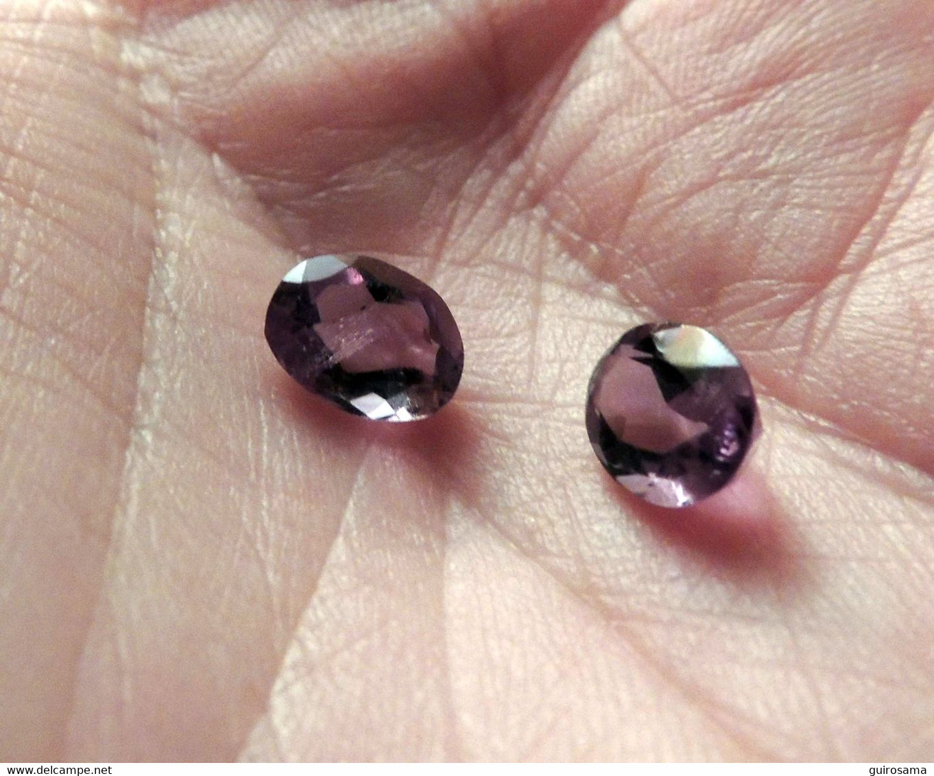 Améthyste Oval à Facettes 2 Carats (2 Pièces) - Brésil - Amethyst