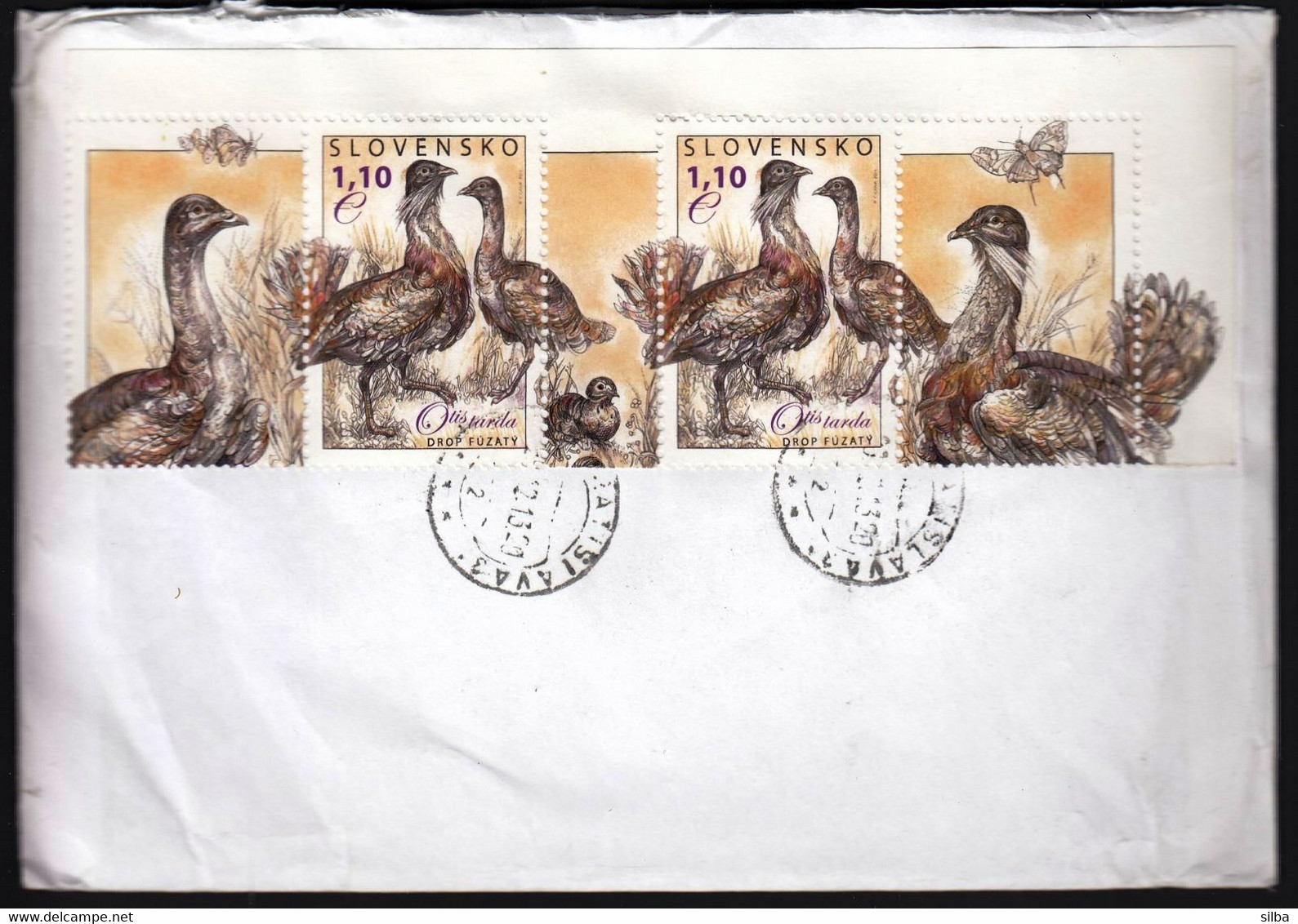 Slovakia / Holic Windmill, 2013 / Church Of Svatuse, Rotunda Of St. Margaret In Sivetice, 2009 / Bird Great Bustard 2011 - Storia Postale