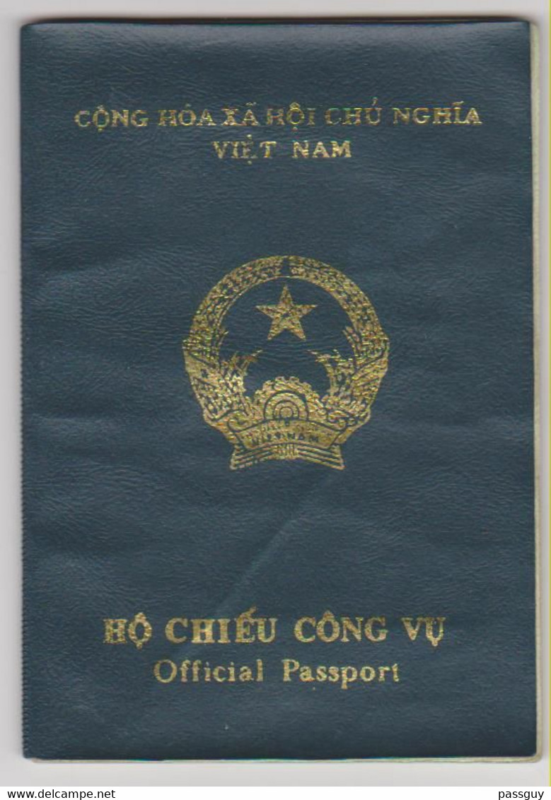 VIETNAM Official Passport 1992 Passport Officiel – Reisepaß - Documentos Históricos