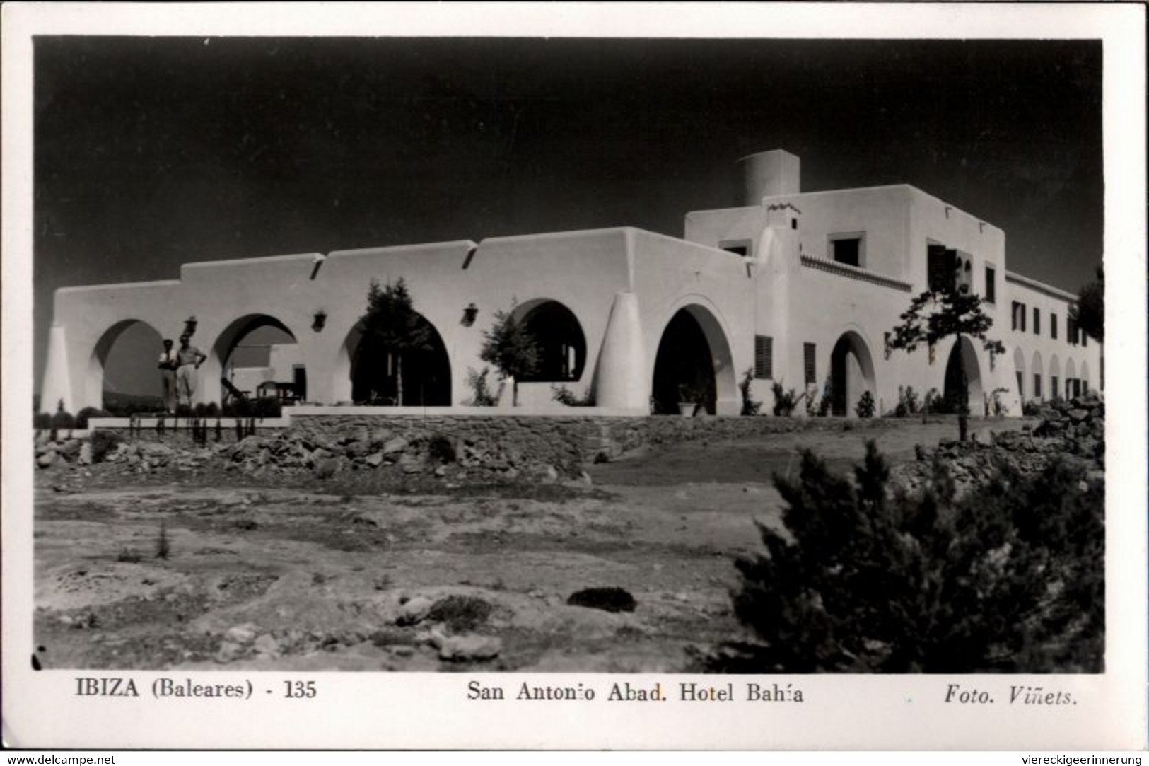 ! Alte Ansichtskarte Ibiza, Isla Baleares, Spanien, 1955, Gelaufen Nach Hamburg Fuhlsbüttel Gefängnis - Ibiza