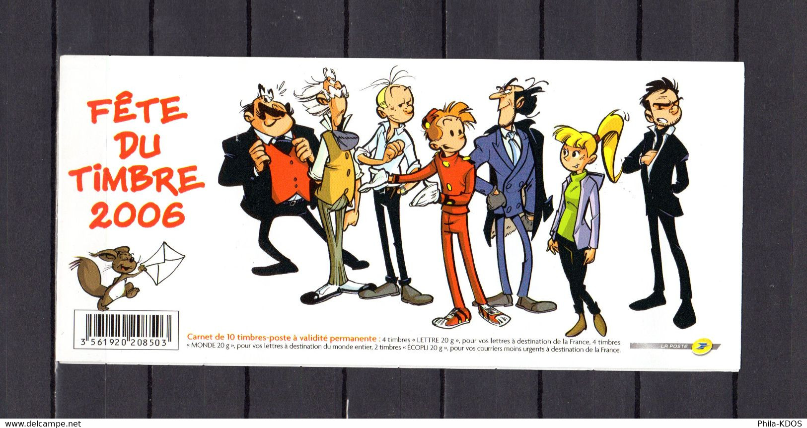 &#9989; " F.D.T. 2006 : SPIROU "  Sur Carnet 1er Jour De 2006. N° YT BC3877Ba. Parfait état. FDC - Fumetti