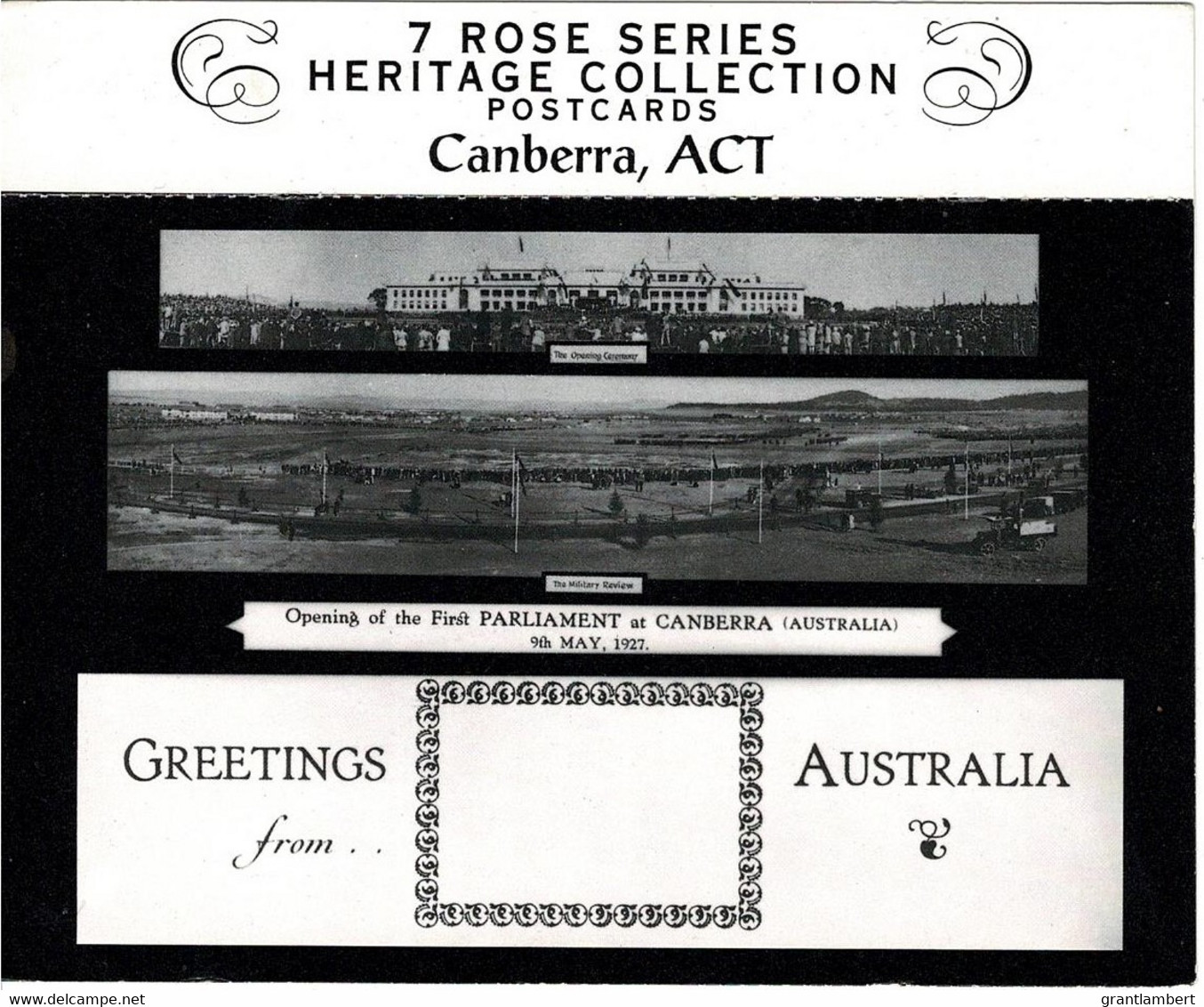 Opening Of Parliament House, Canberra Greetings REPRODUCTION Card - Unused - Canberra (ACT)