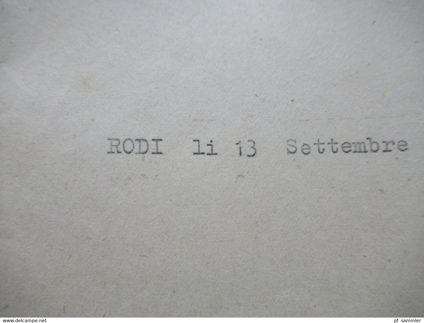 Rhodos / Rodi Egeo / Ägäis 1941 italienische Besetzung Rechnung / Dokument Telegrafici Egeo Mese di Agosto