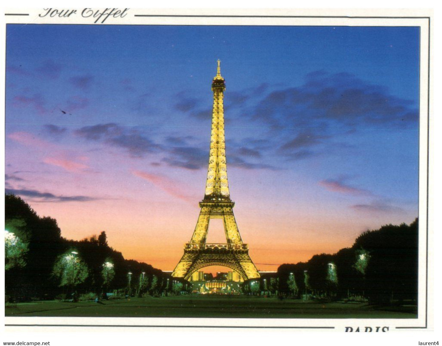 (LL 25) France - Paris TOur Eiffel (at Night) Eiffel Tower - Monuments