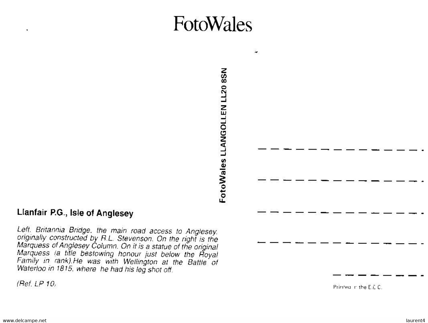 (LL 25) UK - Llanfair­pwllgwyngyll­gogery­chwyrn­drobwll­llan­tysilio­gogo­goch (Wales) - Anglesey