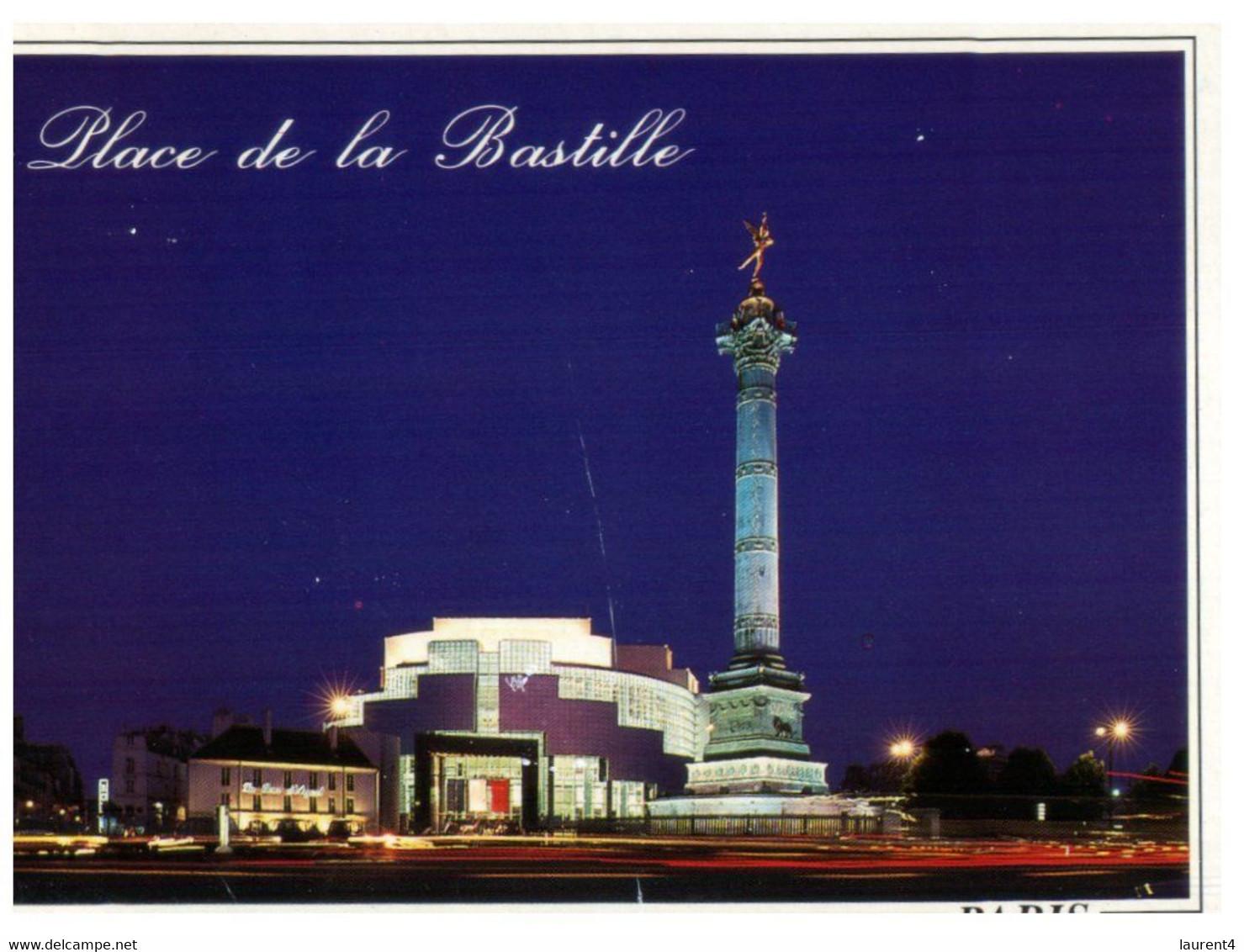 (LL 25) France - Place De La Bastille (la Nuit) - Monuments