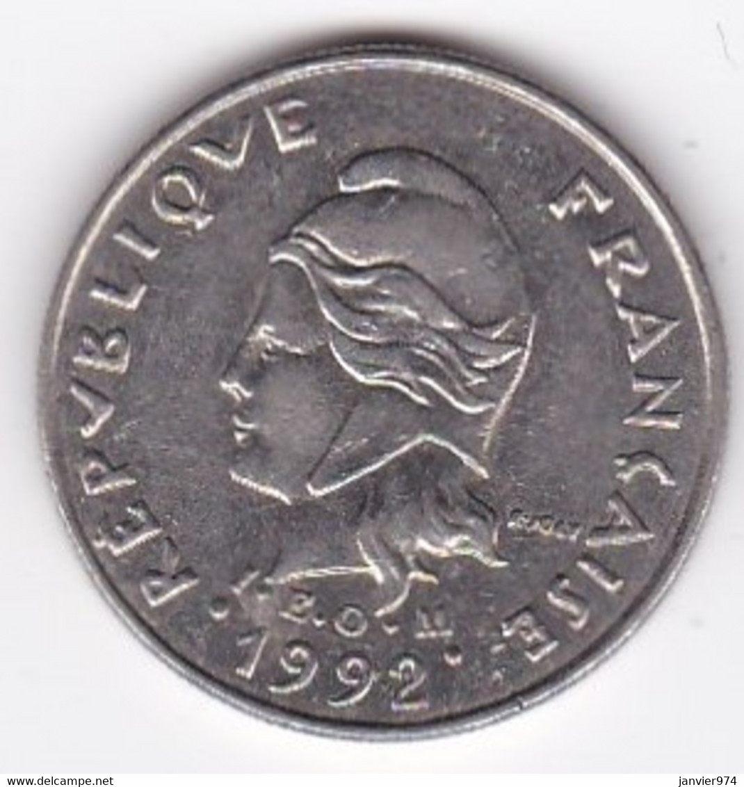 Polynésie Française. 10 Francs 1992 En Nickel - Frans-Polynesië