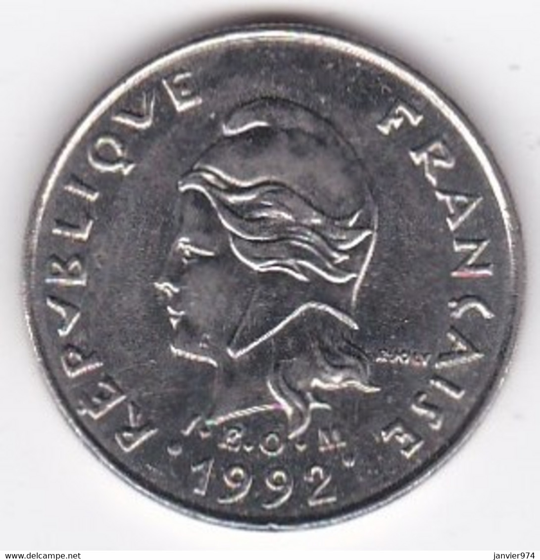 Polynésie Française. 10 Francs 1992 En Nickel - Polinesia Francesa