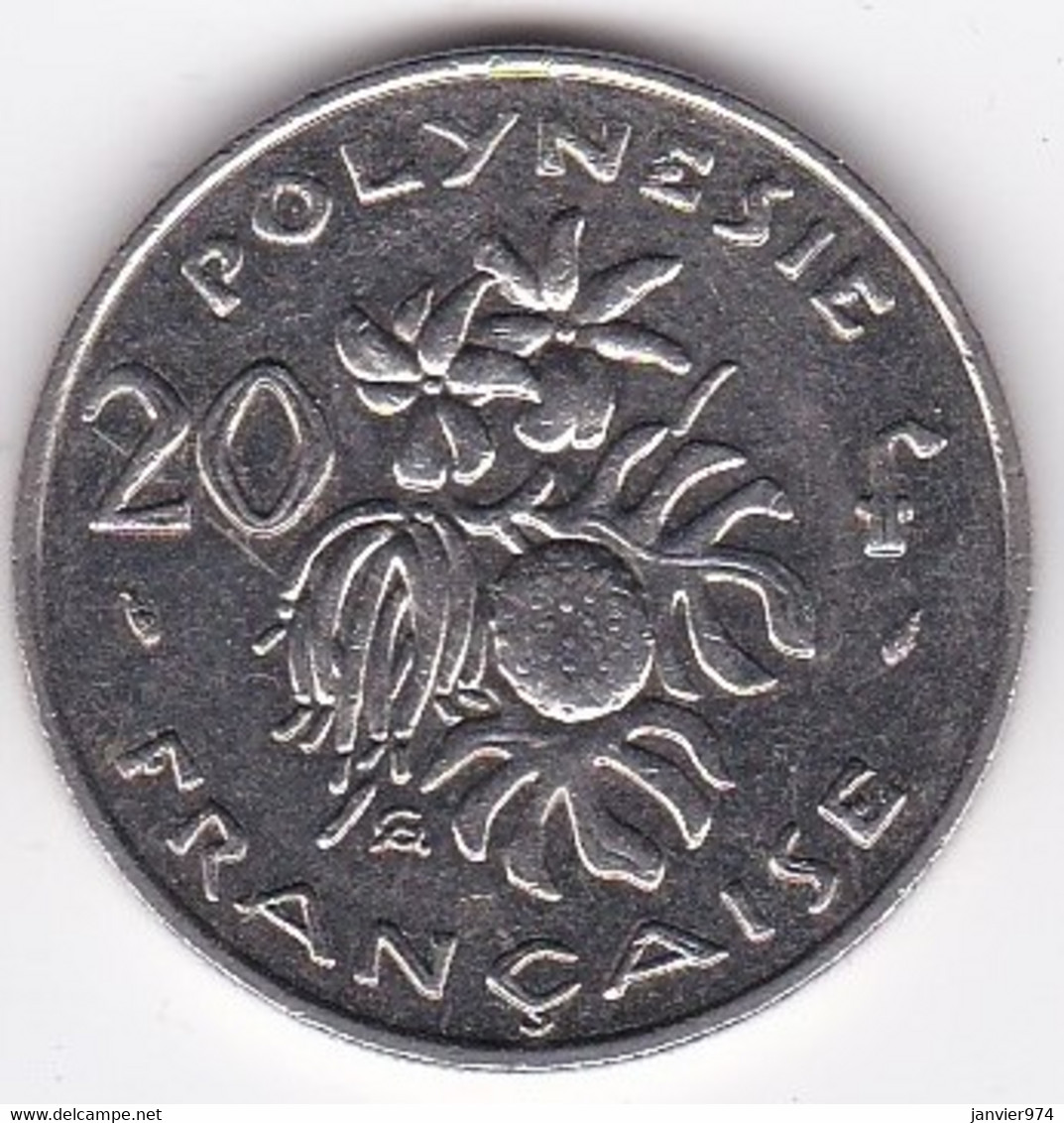 Polynésie Française. 20 Francs 1991,  En Nickel - Frans-Polynesië