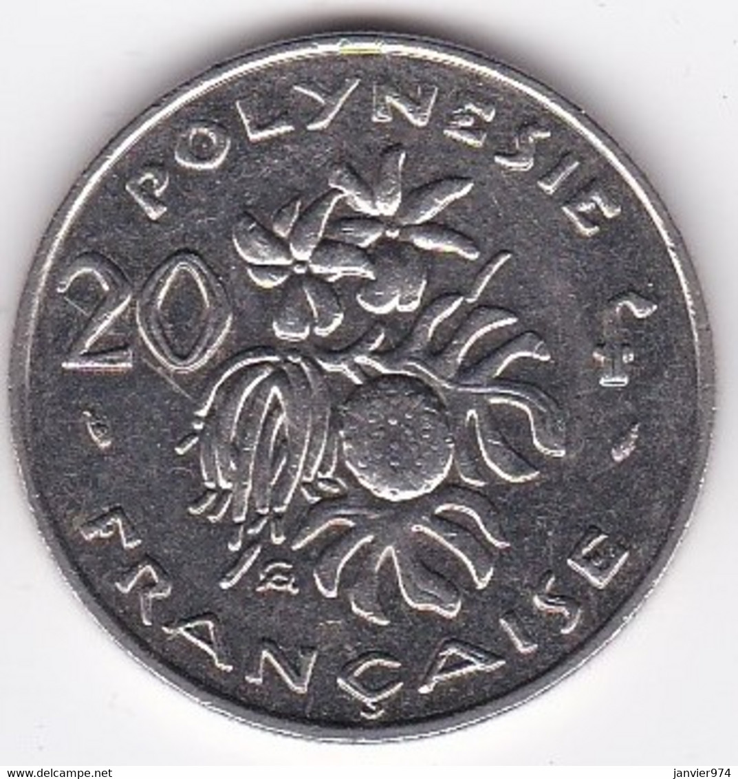 Polynésie Française. 20 Francs 1991,  En Nickel - Polynésie Française