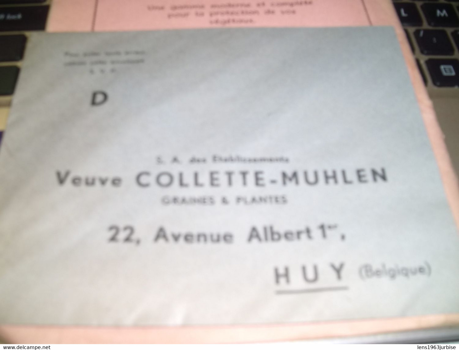 Huy , Etablissements Veuve Colette - Muhlen , 22 , Avenue Albert 1er , Graines & Plantes ( 1957 ) - Huy