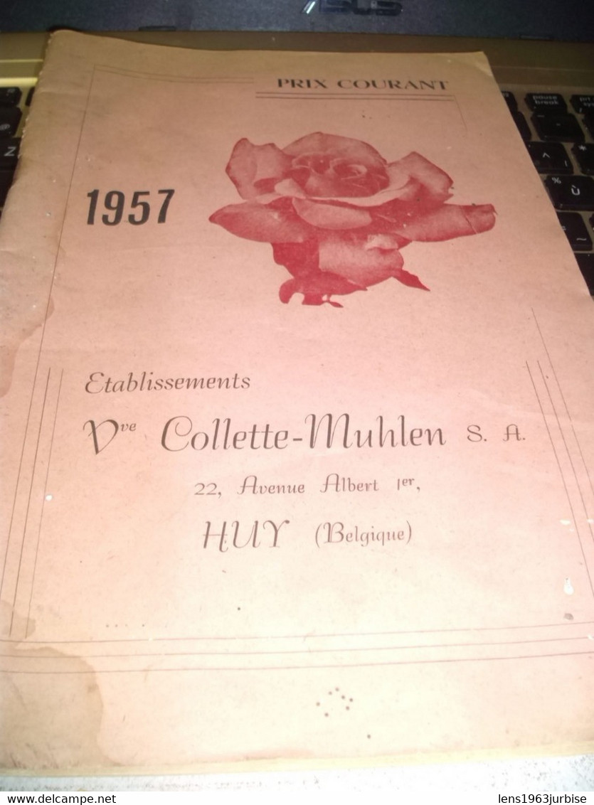 Huy , Etablissements Veuve Colette - Muhlen , 22 , Avenue Albert 1er , Graines & Plantes ( 1957 ) - Huy