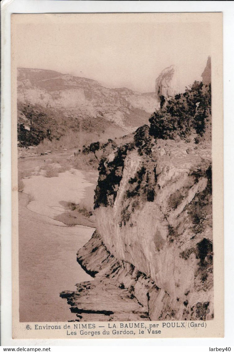 Cpa   La Baume Par Poulx Les Gorges Du Gardon Le Vase - Altri & Non Classificati