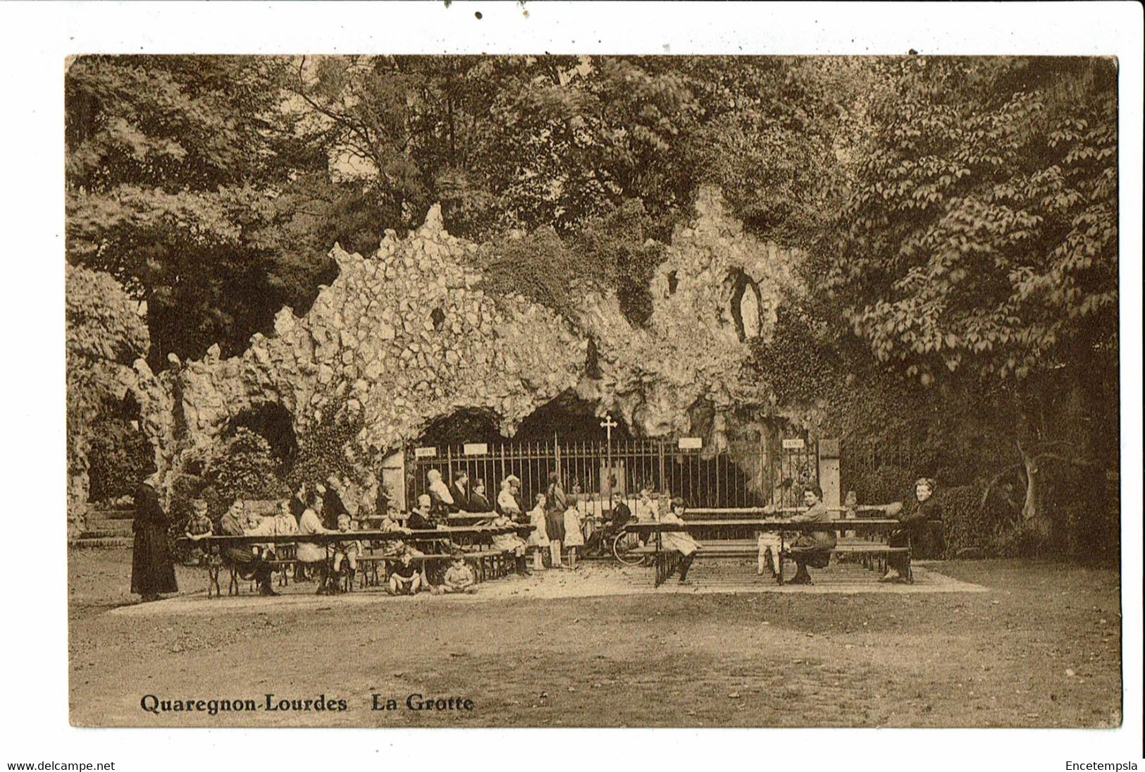 CPA-Carte Postale -Belgique-Quaregnon Lourdes La Grotte 1931   VM29154 - Quaregnon