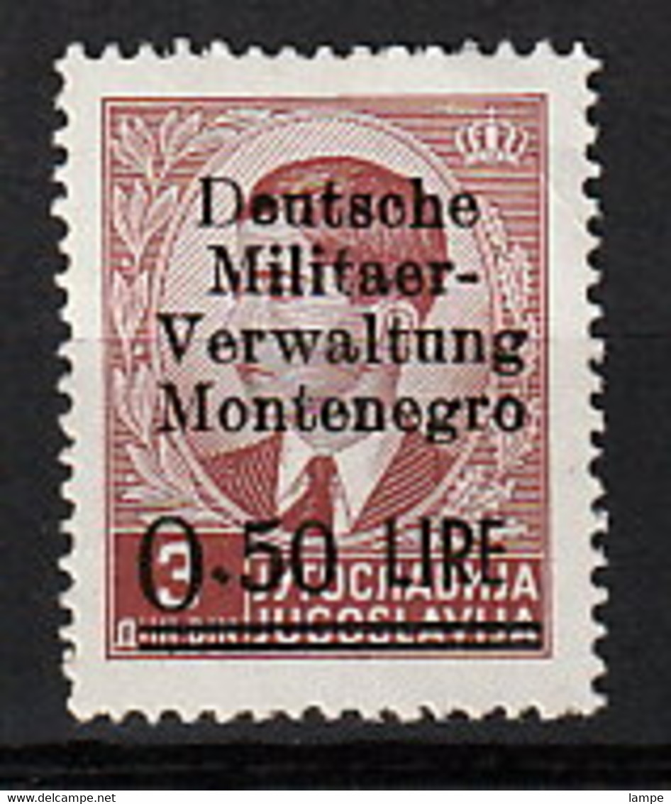 Montenegro 1 * - Bezetting 1938-45