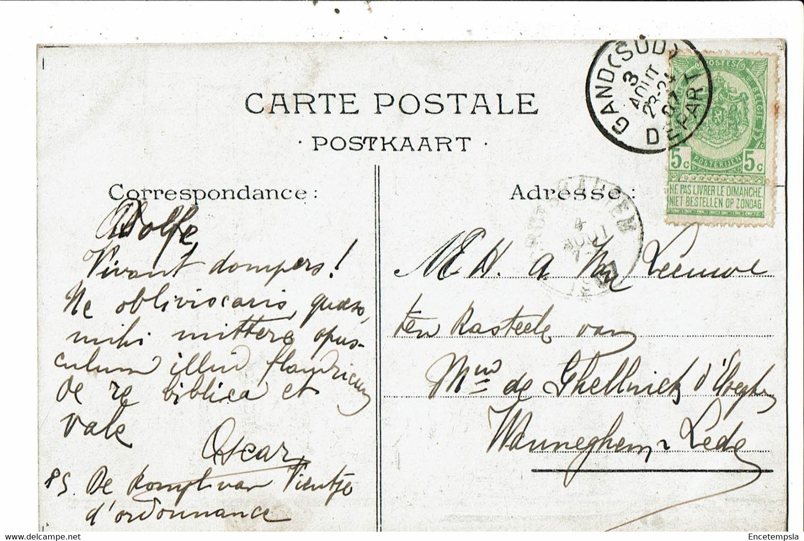 CPA-Carte Postale -Belgique-Voor 's Werkmans Recht 1907  VM29157 - Labor Unions