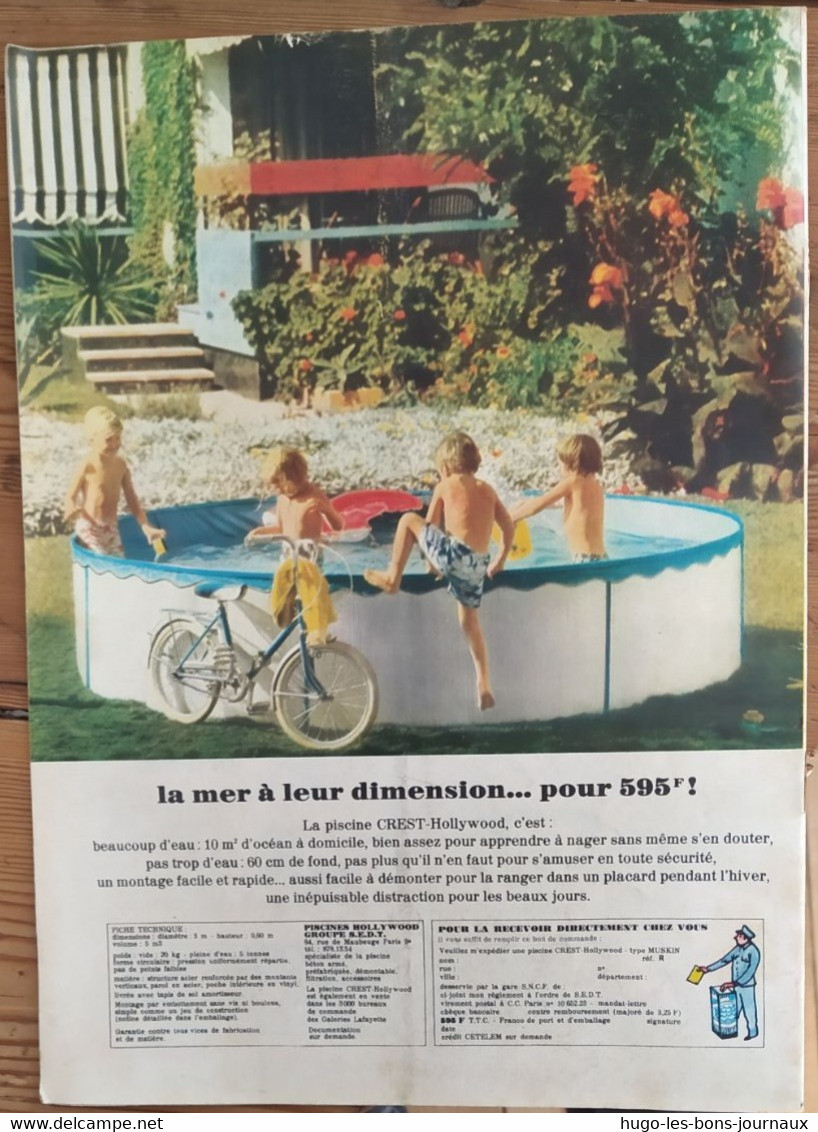 Rustica_N°28_12 Juillet 1970_une Piscine Au Soleil_la Leçon Des Jardins Publics_un Toit Sur Les Toits - Jardinage