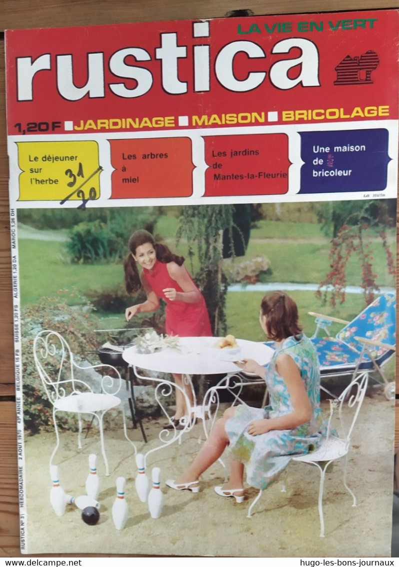 Rustica_N°31_2 Aout 1970_le Déjeuner Sur L'herbe_les Arbres à Miel_les Jardin De Mantes-la-Fleurie - Tuinieren