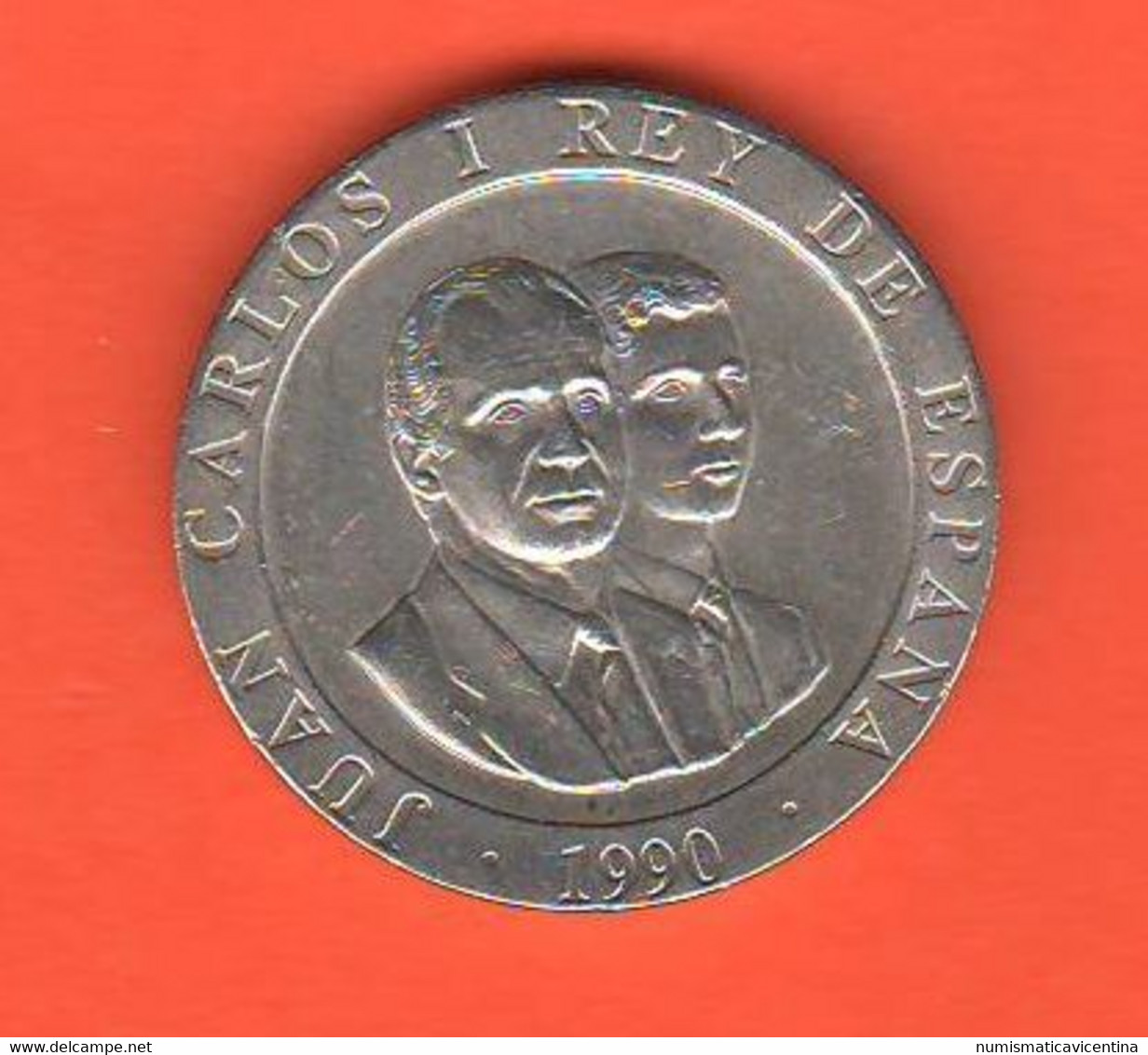 Spagna 200 Pesetas 1990 Espana Spain Juan Carlos & Felipe Nikel Coin - 200 Pesetas