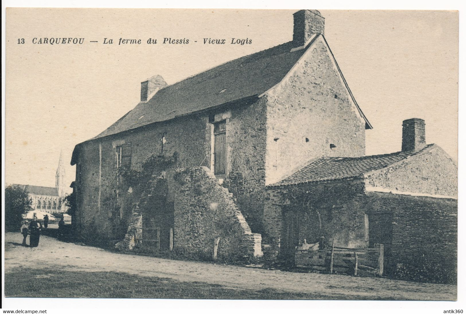 CPA 44 CARQUEFOU La Ferme Du Plessis Vieux Logis - Carquefou