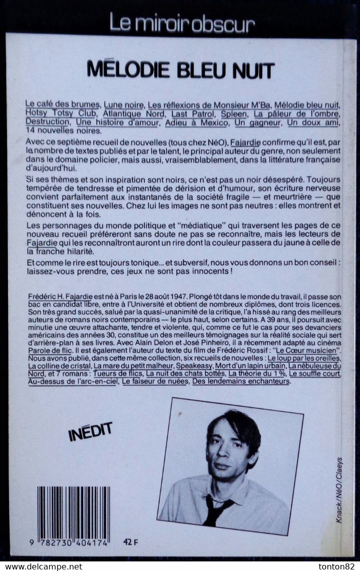 NéO 134 - Mélodie Bleu Nuit - Frédéric H. Fajardie - ( 1987 ) . - NEO Nouvelles Ed. Oswald