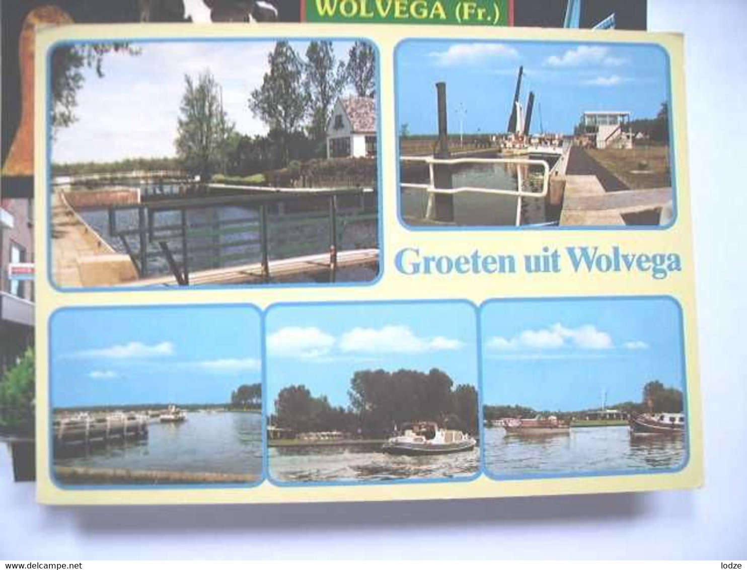 Nederland Holland Pays Bas Wolvega Met Sluis En Boten - Wolvega