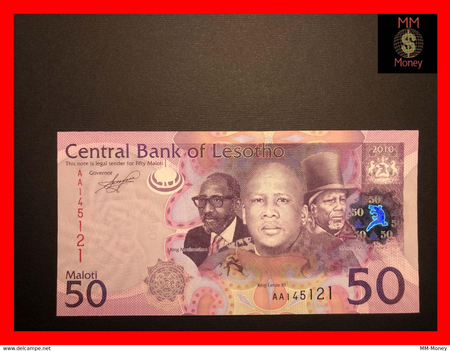 LESOTHO 50  Maloti 2010  P. 23  UNC - Lesoto