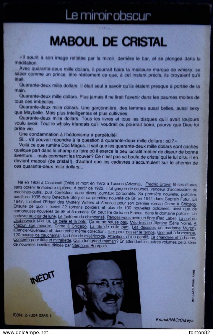 NéO 117 - MABOUL Cristal - Fredric Brown - ( 1986 ) . - NEO Nouvelles Ed. Oswald